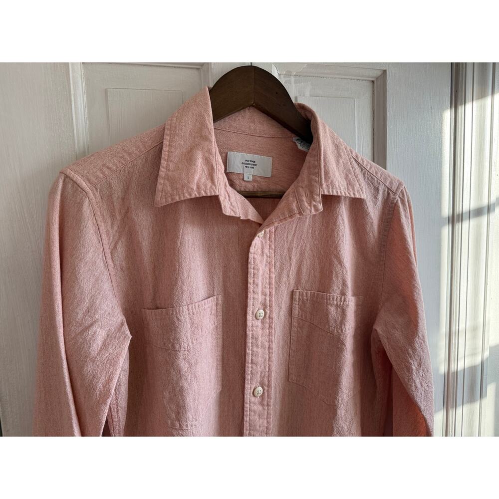 Jack Spade  Men's Long Sleeve Button-Down Sport Shirt – Peach – Size Small – EUC